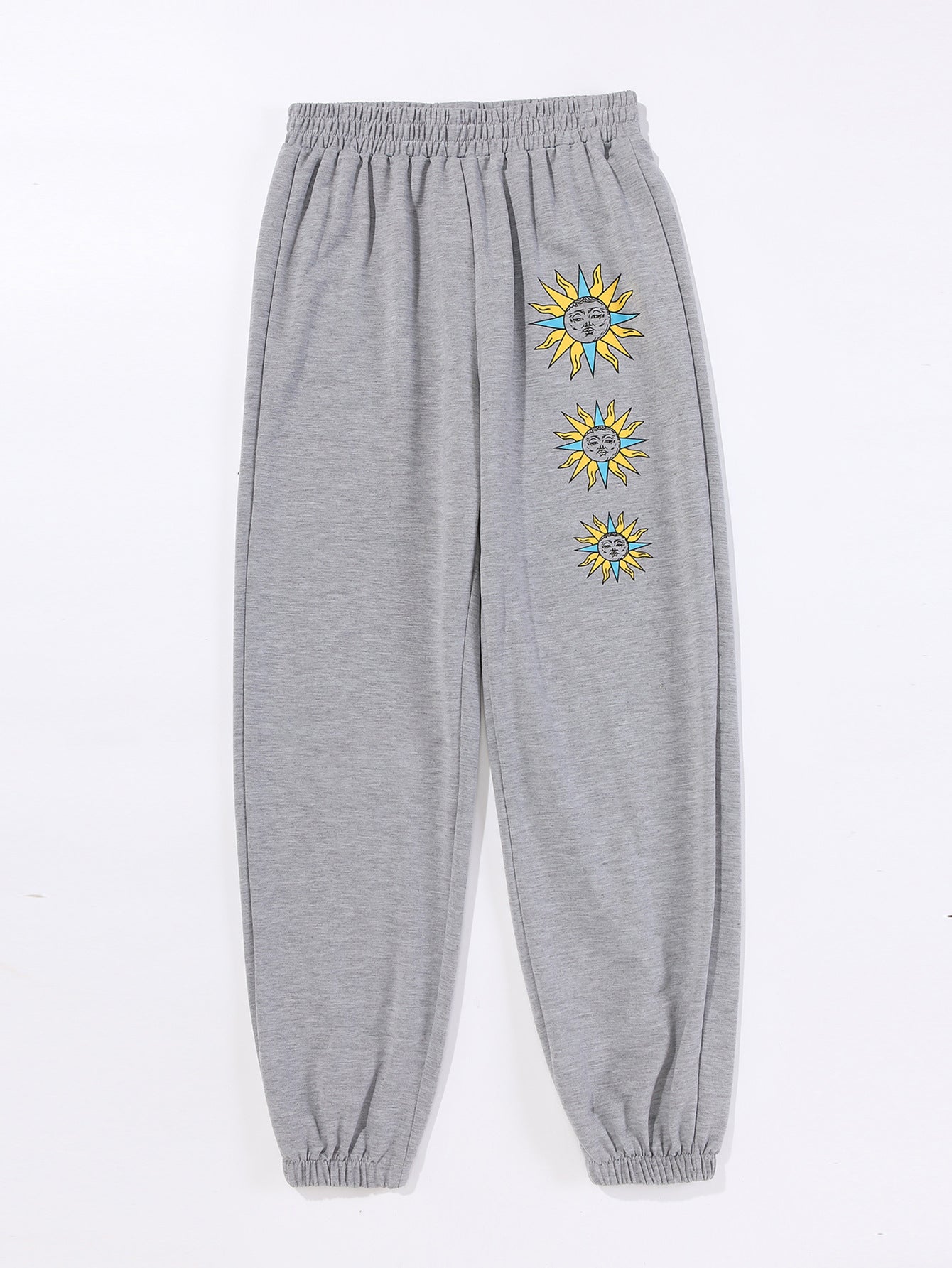 Damen Freizeithose mit buntem Grafikdesign R&B