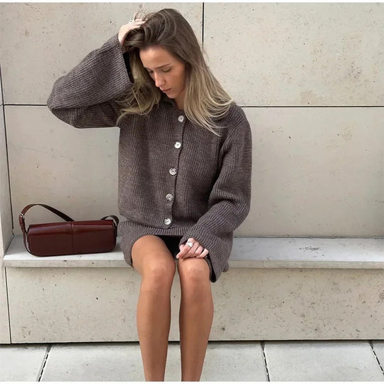 Damen Strickpullover und Rock Ensemble R&B