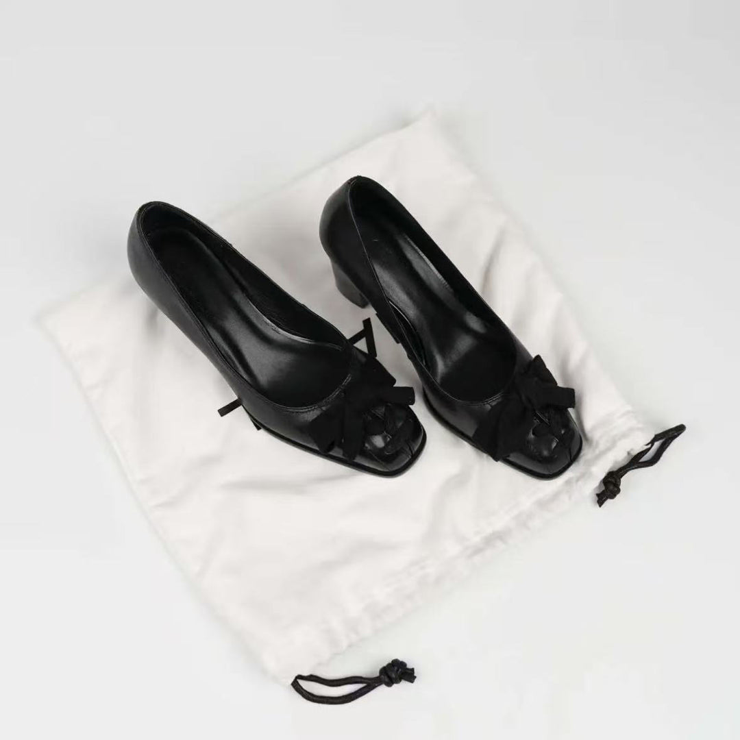 Damen Elegante Pumps mit dekorativem Schleifen-Detail R&B