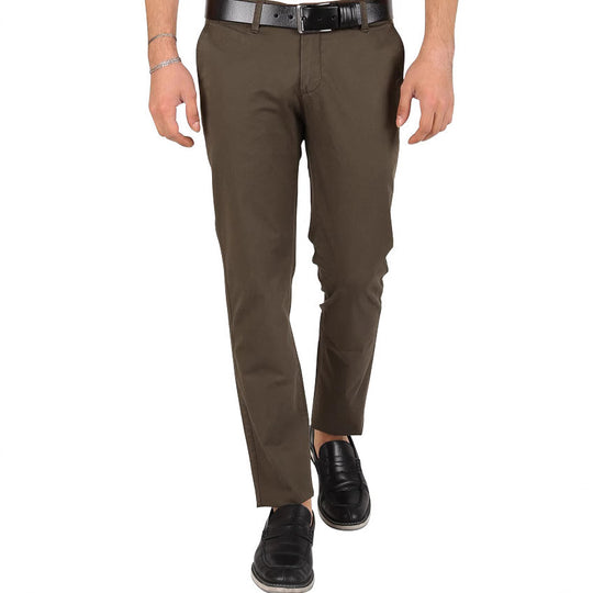 Herren Chinohose schmal mit Elastikbund