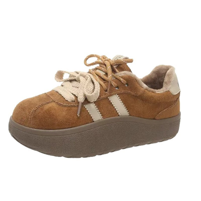Damen Bequemliche Sneakers mit weichem Innenfutter und modischer Schnürung R&B