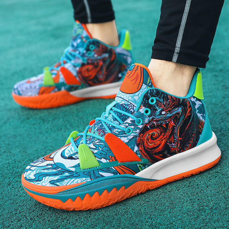 Damen Sportliche Basketball-Sneaker mit innovativem Print