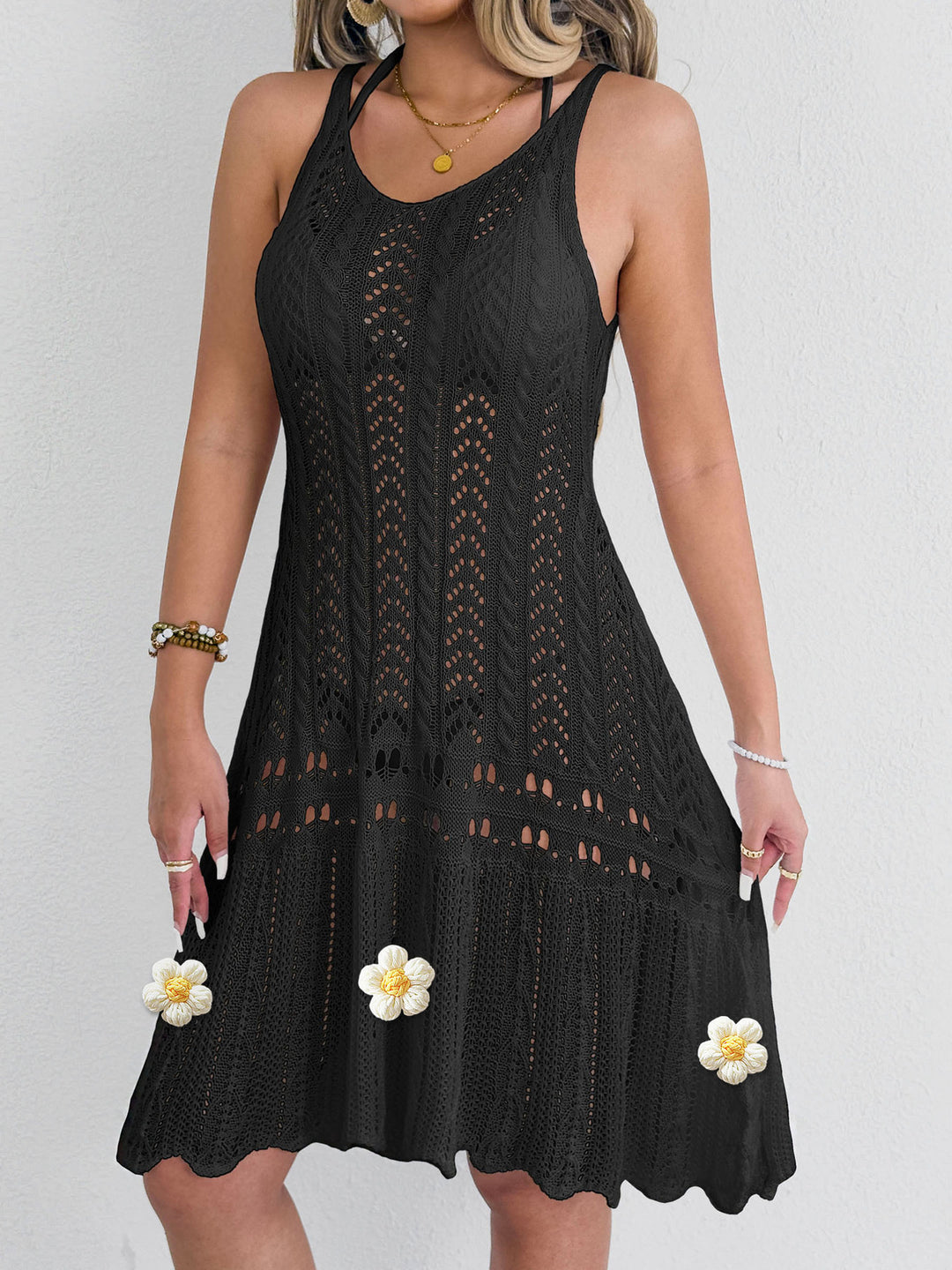 Damen gehäkeltes Strandkleid R&B 1779788034