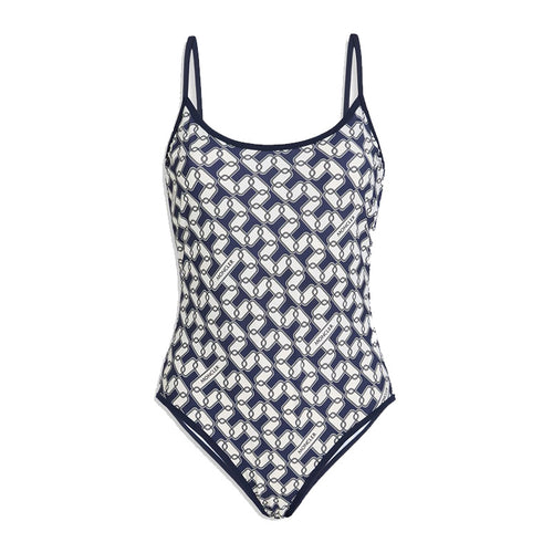 Damen Einteiliger Badeanzug mit modernem geometrischen Design R&B