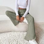 Damen Weite Ripp-Hosen mit elastischem Bund R&B