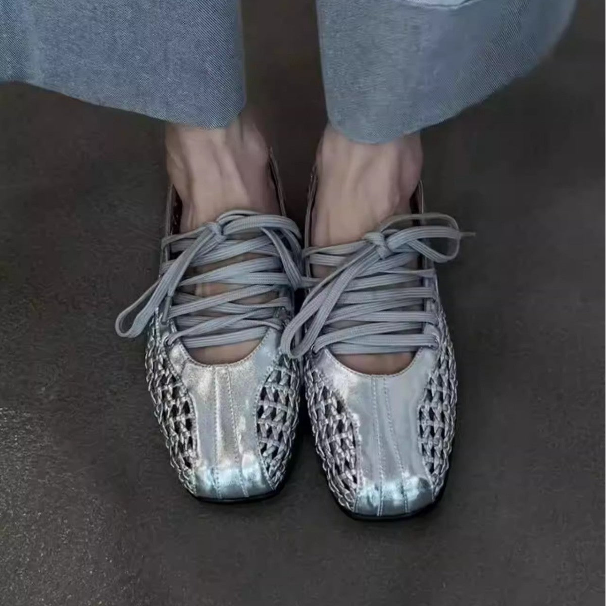 Damen Atmungsaktive Sneakers mit luftiger Netzstruktur und flexibler Sohle R&B