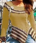 Damen Strickpullover mit kunstvollem Design und eleganten Details R&B