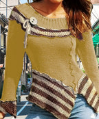 Damen Strickpullover mit kunstvollem Design und eleganten Details R&B