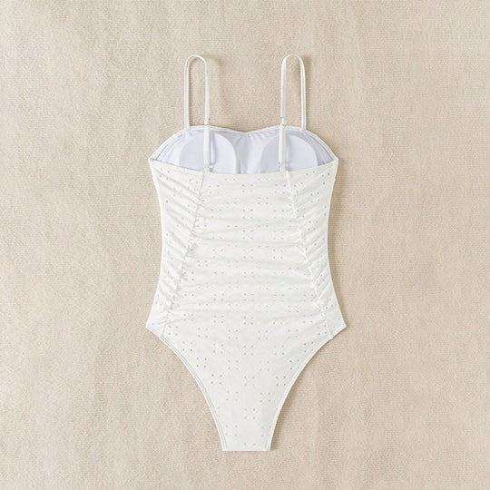 Damen Eleganter und figurbetonter Einteiler Badeanzug R&B