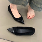 Damen spitze Ballerinas mit edel glänzendem Detail R&B