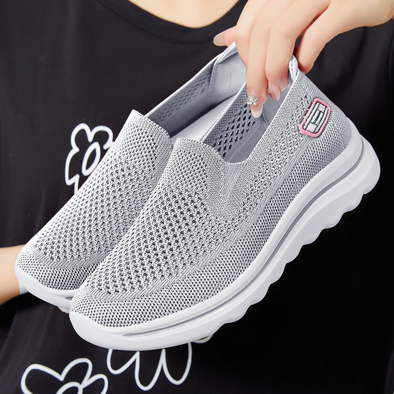 Damen Atmungsaktive Slip-On Sneakers mit komfortabeler Dämpfung