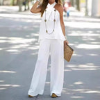 Damen Elegantes und luftiges Ensemble mit weitem Bein