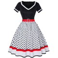 R&B | Vintage Hepburn Polka Dot Kleid