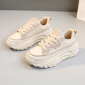 Damen Sportliche Sneakers mit hohem Plateau und Profilsohle R&B