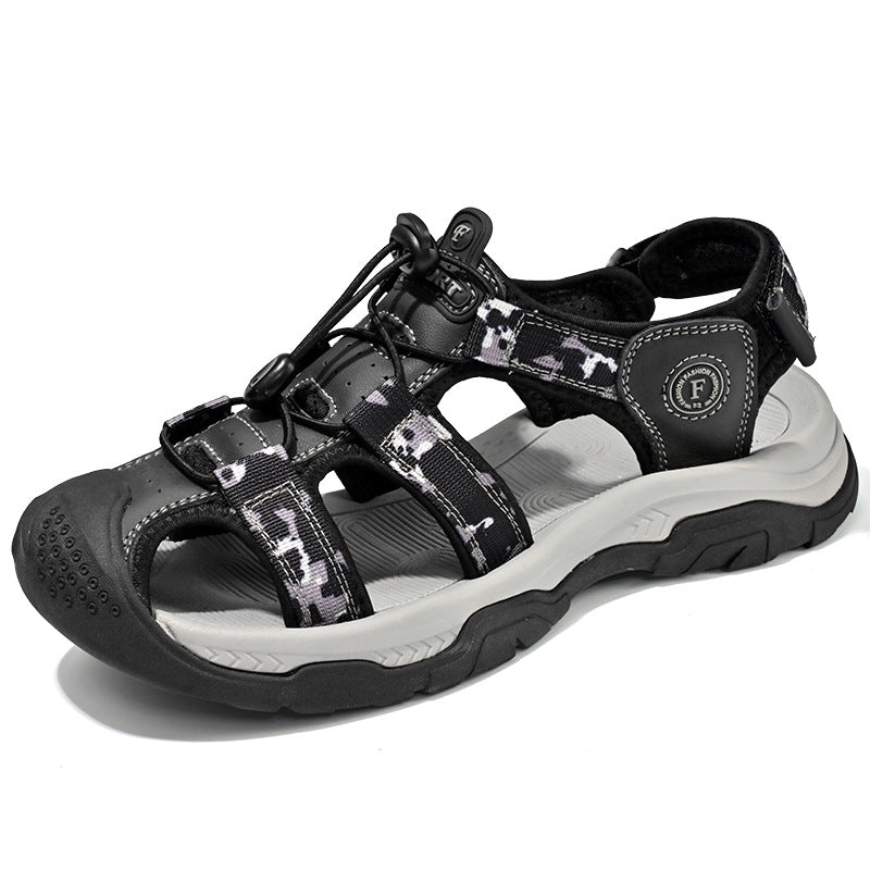 Damen Sportliche Trekking-Sandalen mit rutschfester Sohle und verstellbaren Riemen R&B