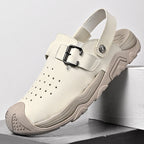 Damen Komfortable Clogs mit verstellbarem Riemen und atmungsaktiver Struktur R&B