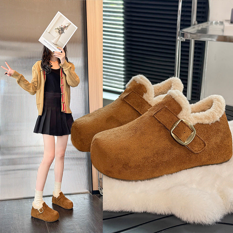 Damen Gemütliche Hausschuhe mit weichem Innenfutter und stylischem Riemen R&B