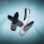 Damen Ballerinas mit eleganter Punktestruktur und bequemem Innenfutter R&B