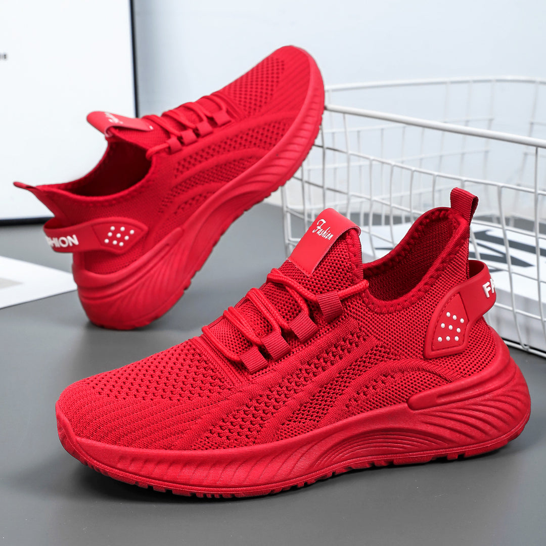 Damen Sportliche Lauf-Sneaker mit atmungsaktiver Mesh-Oberfläche und dämpfender Sohle R&B