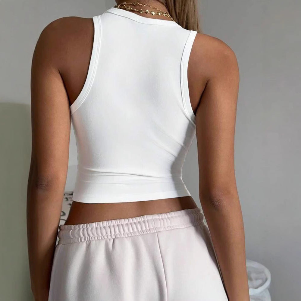 Damen ärmelloses Tanktop mit fröhlichem Kirschmotiv R&B