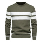 Herren strukturiertes Sweatshirt mit modernen Streifen