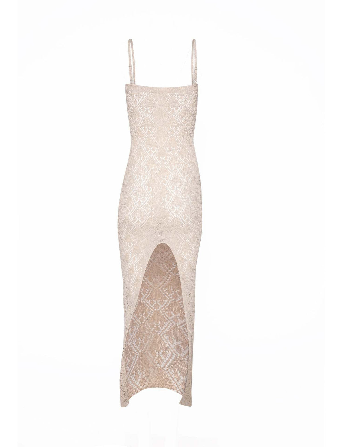 Damen lässiges Strickkleid mit seitlichem Schlitz und tiefem V-Ausschnitt R&B