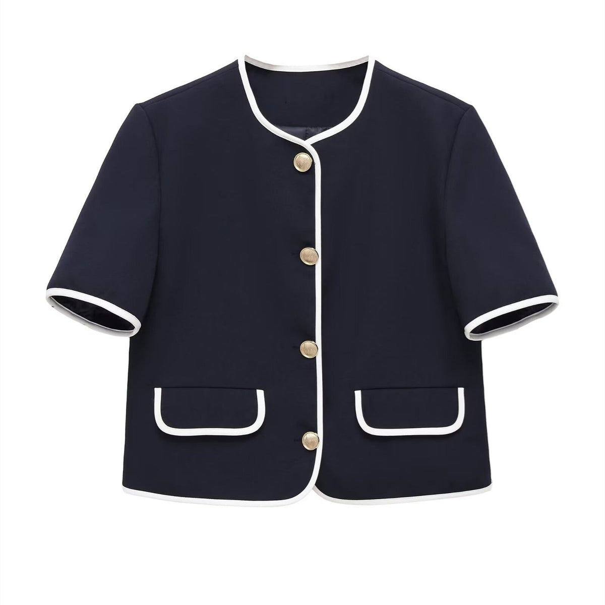 Damen modisches Set mit eleganter Jacke und weit geschnittenen Hosen R&B