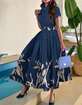 Damen Maxikleid mit schickem Floral-Design und tailliertem Schnitt R&B