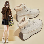 Damen Sportliche Winter Sneakers mit warmem Innenfutter und rutschfester Sohle R&B