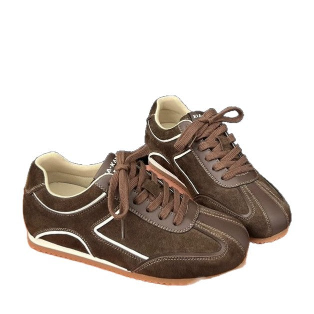 Damen Sneaker aus luxuriösem Wildleder mit sportlichem Design und atmungsaktiver Sohle R&B