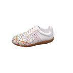 Damen Designer Sneakers mit künstlerischem Spritzmuster R&B