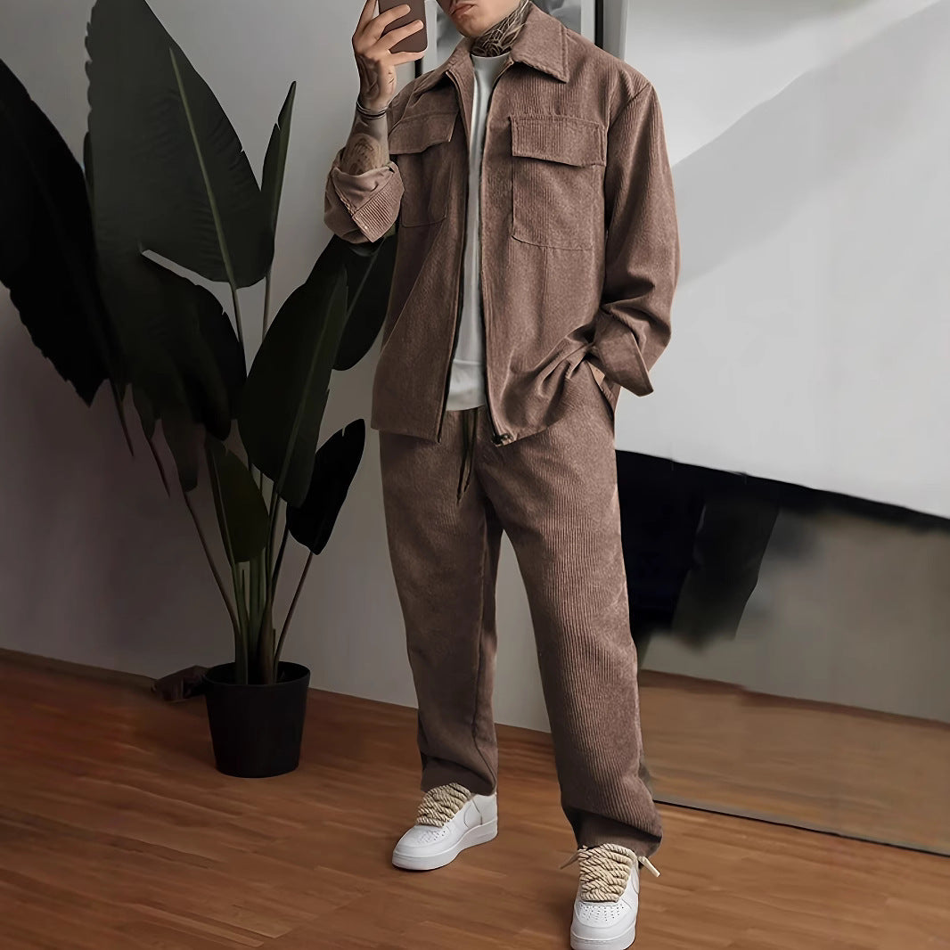 Herren Flanelljacke mit praktischen Taschen
