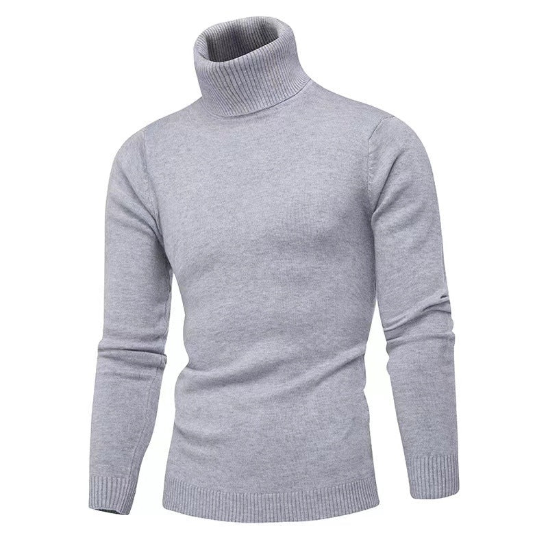 Herren Strickpullover mit hohem Kragen R&B