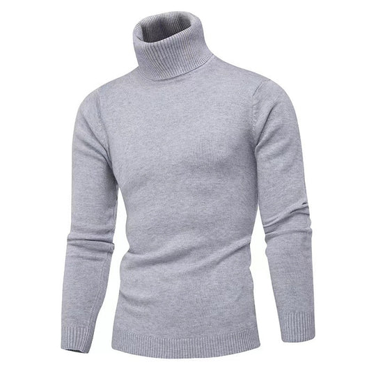 Herren Strickpullover mit hohem Kragen R&B