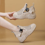 Damen Komfortable Sandalen mit luftigem Design und versenktem Riemen R&B