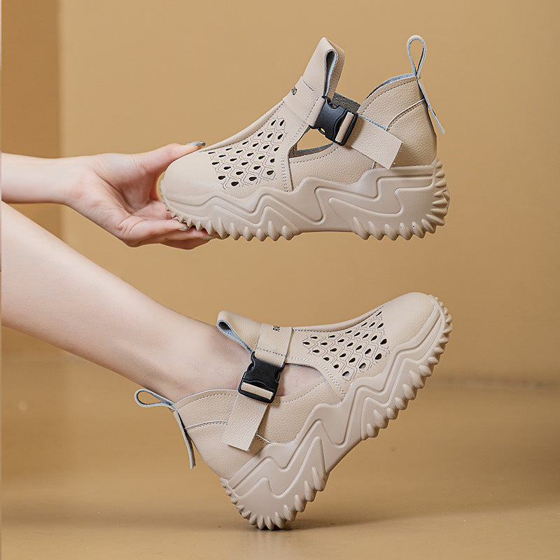 Damen Komfortable Sandalen mit luftigem Design und versenktem Riemen R&B