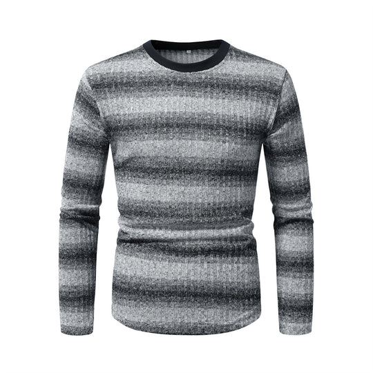 Herren Langarmshirt mit modernem Streifenmuster und komfortablem Schnitt R&B