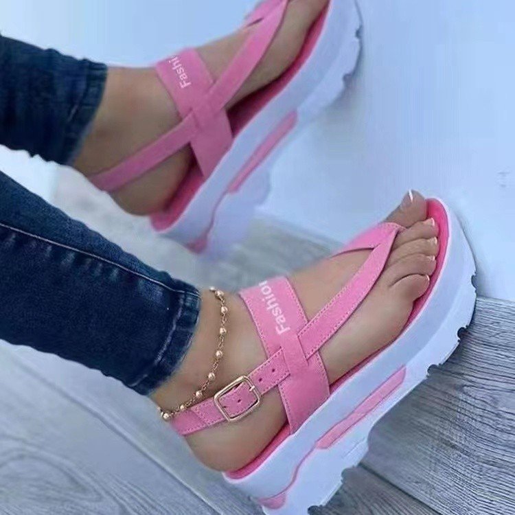 Damen Riemchen-Sandalen mit gepolsterter Sohle und verstellbarem Riemen R&B