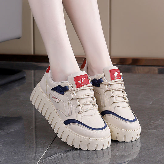 Damen modische Sneakers mit trendigem Plateau und hochwertigem Obermaterial R&B