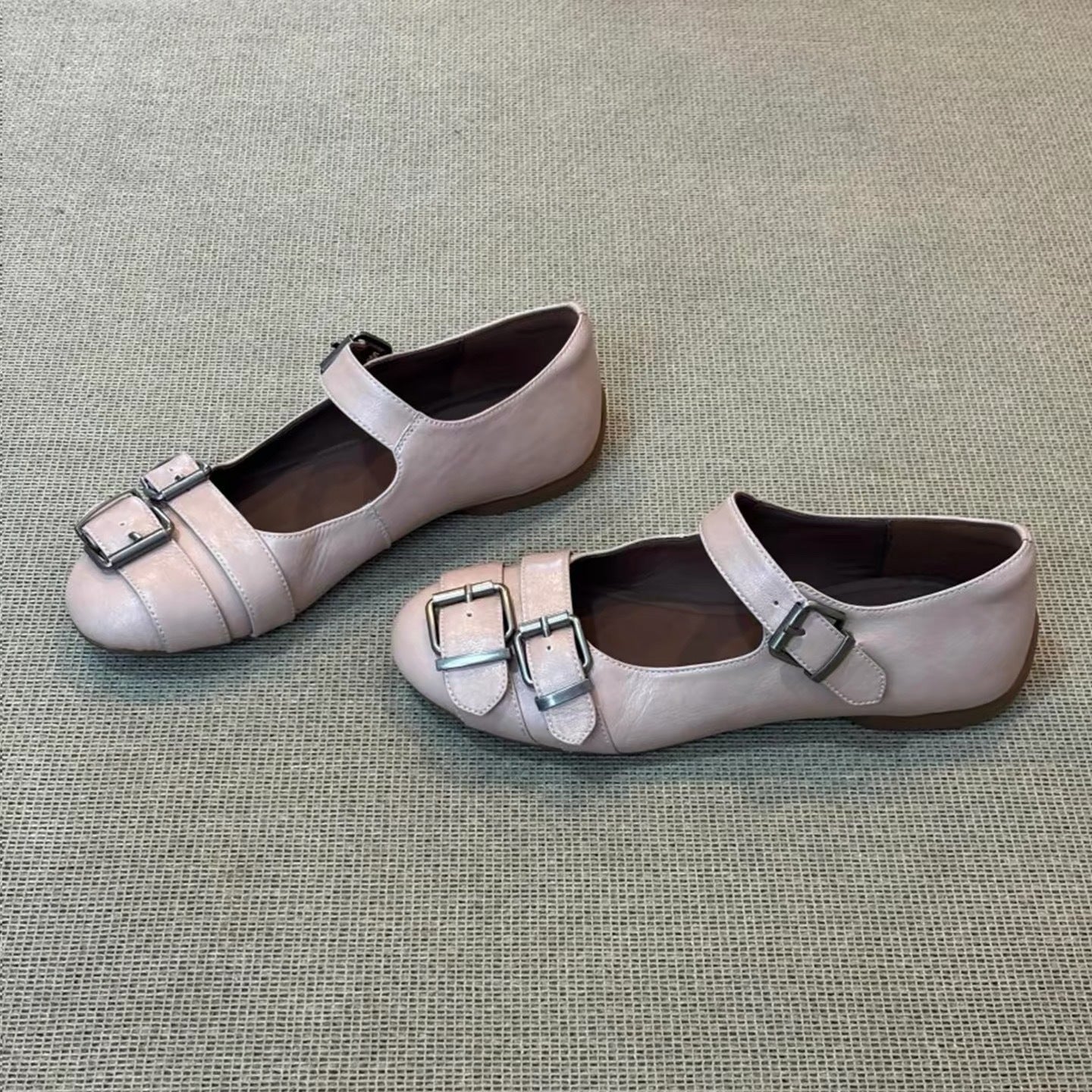 Damen elegante Mokassins mit modischem Schnallen-Detail