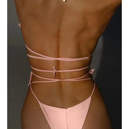 Damen Bikini mit floralen Verzierungen R&B