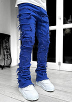 Herren Schnittige Jeanshose mit Rissoptik R&B