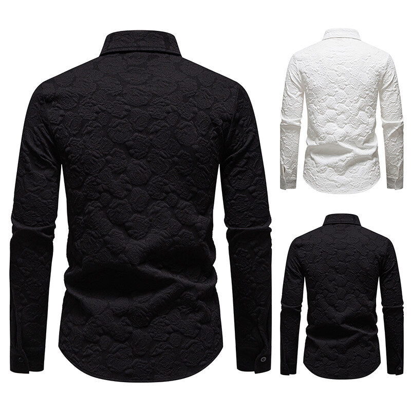 Herren Hemd mit strukturiertem Design R&B