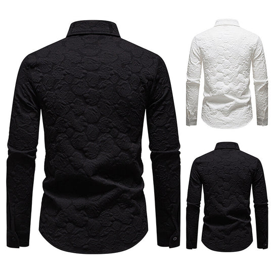 Herren Hemd mit strukturiertem Design R&B