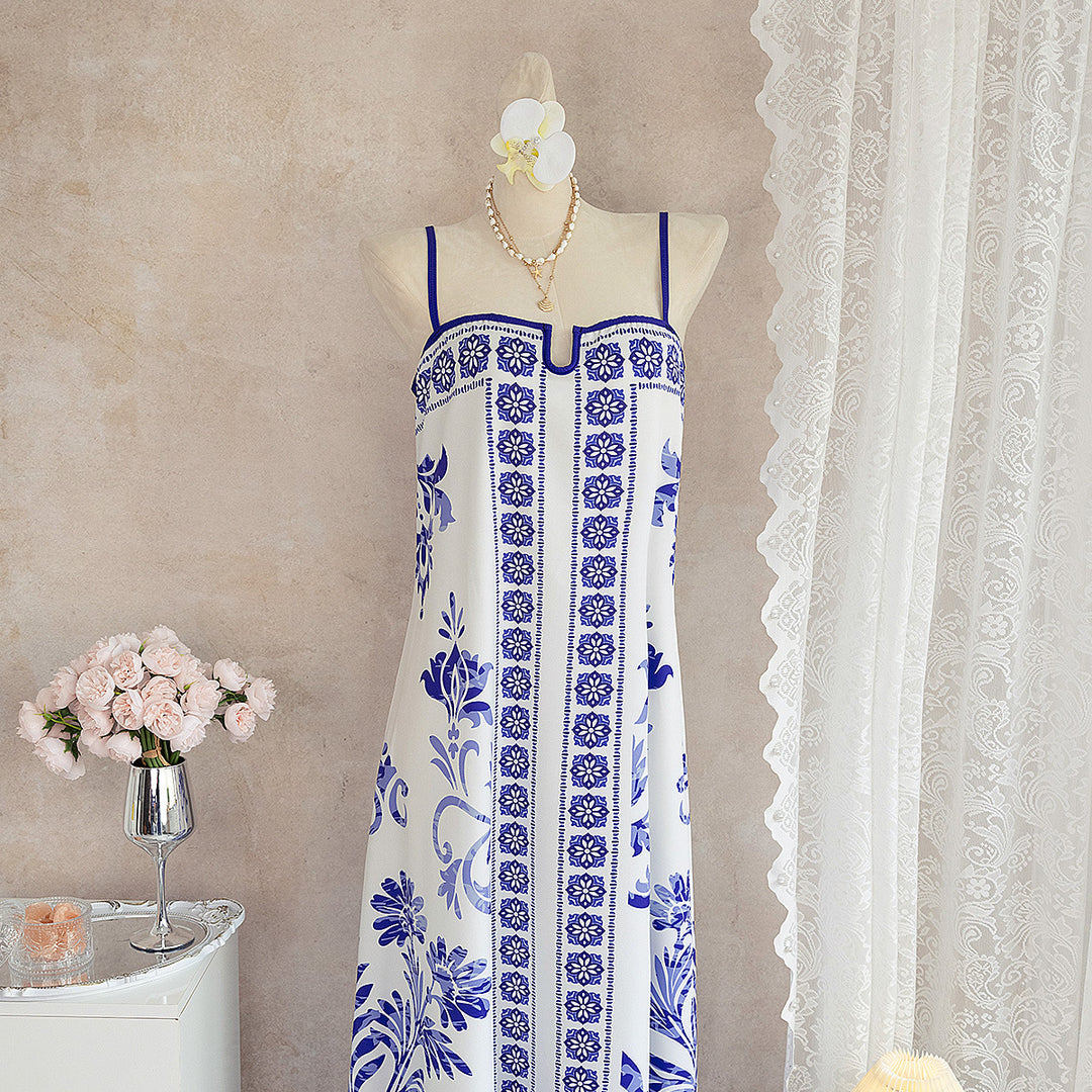 Damen Sommerkleid mit floralen Mustern und leichter luftiger Passform R&B