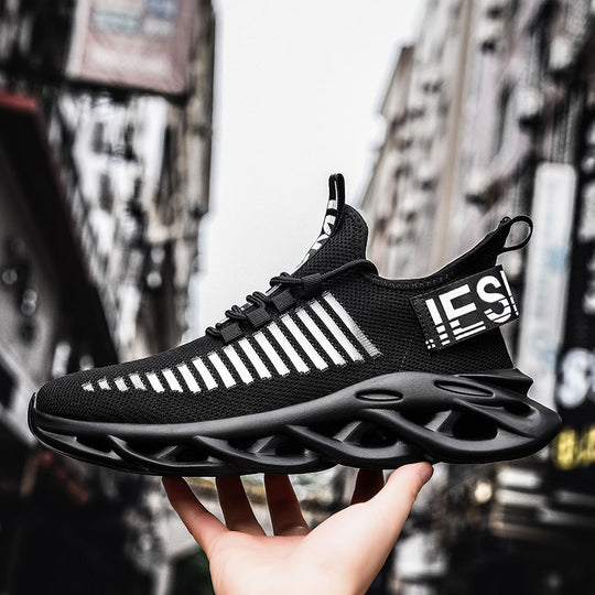 Damen Sportliche Leichtgewicht-Sneaker mit atmungsaktiver Strickoberfläche R&B