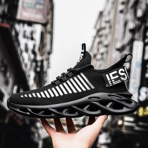 Damen Sportliche Leichtgewicht-Sneaker mit atmungsaktiver Strickoberfläche R&B