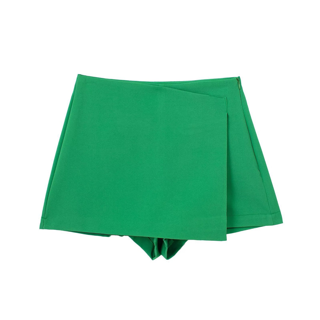 Damen sportliche Shorts mit elegantem Layering-Design R&B