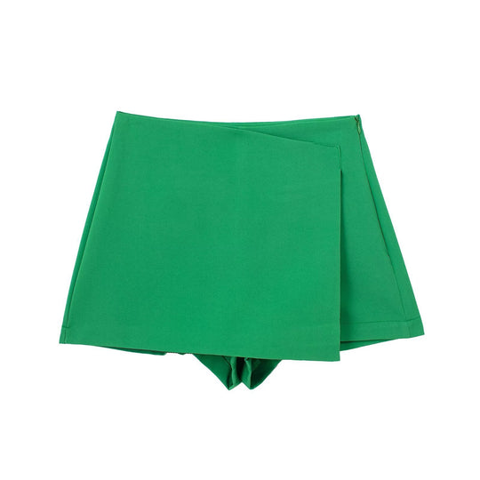 Damen sportliche Shorts mit elegantem Layering-Design R&B