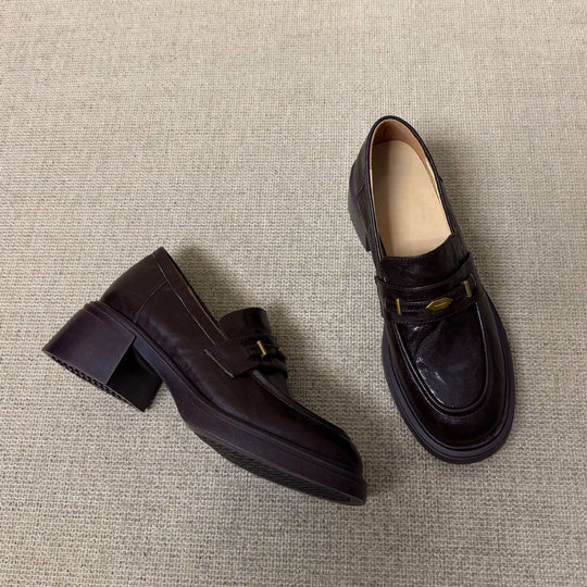 Damen Mokassins mit eleganter Schnallenapplikation und rutschfester Sohle R&B